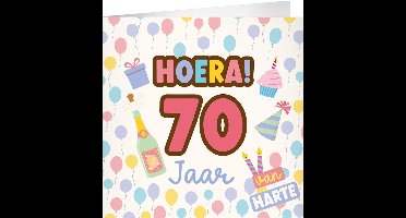 XL Greeting Cards - 70 jaar