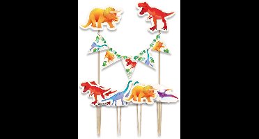 Cake decorations dino | 6 stuks