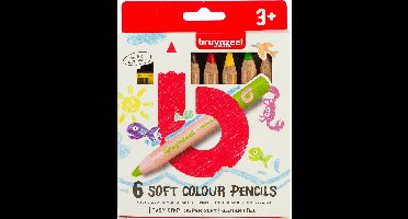 Bruynzeel Kids zachte kleurpotloden set 6