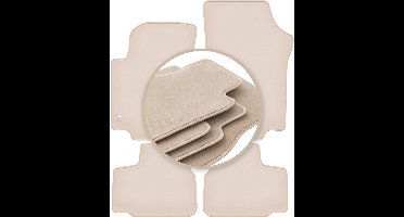 PREMIUM beige vloermatten voor: Volkswagen Up! hatchback 2011-