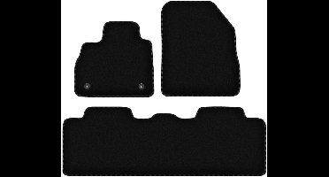 BASIC zwarte velours matten voor: Renault Espace V minivan (2015-)