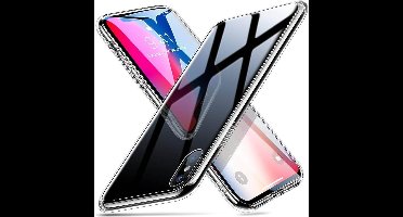 ESR iPhone 8 Plus hoes met zwarte glazen achterkant