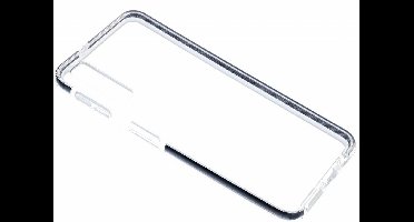 Ntech Hoesje Geschikt Voor Samsung Galaxy A50 Zwart &Transparant Anti Shock Back hoesje