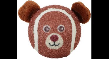 Tennisbal Beer ZOLUX - Hondenspeelgoed M - 6 cm, met pieper, gerecycled polyester