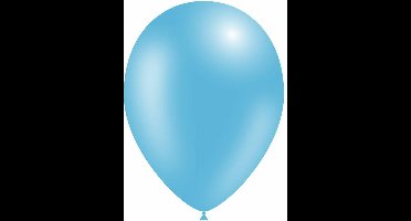 Lichtblauwe Ballonnen Metallic 30cm 50 stuks