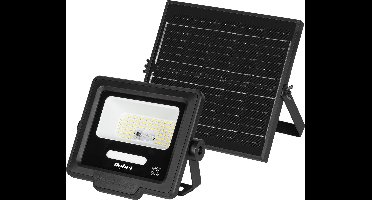 Solar LED Schijnwerper – Dimbaar, Timer, Dag/Nacht Sensor & Handmatige Bediening
