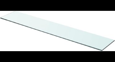 vidaXL - Wandschap - transparant - 80x15 - cm - glas