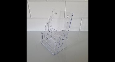 Folderbak 3-vak x A4 staand - 9 stuks