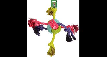 Boon hond speelgoed knoopbal + knoopslierten 58cm