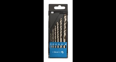 Metaalboor set 6 delig 2, 3, 4, 5, 6, 8 mm