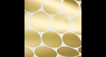 New Age Devi - Muurstickers - Stippen, Dots en Rondjes - Prachtige Wanddecoratie - Luxe Goud - 7 cm diameter - Set van 35 stuks!