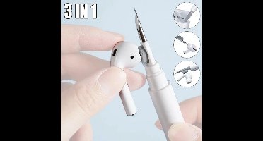 2-in-1 Reinigingsset voor AirPods & Oordopjes – Reinigingspen en Borstel geschikt voor AirPods Pro, AirPods 3, Oordopjes, Headsets & Cases – AirPods Schoonmaaktool