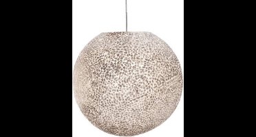 Villaflor Hanglamp Wangi White Ball 40cm Ø E27 Fitting - Capiz Schelpenlamp Ibiza Style