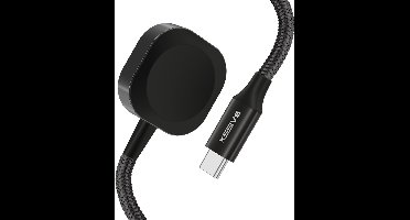 Oplader geschikt voor Apple Watch - Magnetische Oplaadkabel - USB-C - Zwart