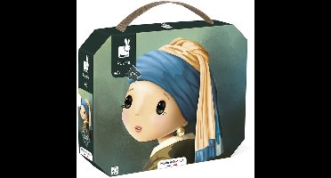 Janod - Op Vermeer Geïnspireerde Puzzel - In Puzzelkoffer - 100 Stukjes - Geschikt Vanaf 6 Jaar