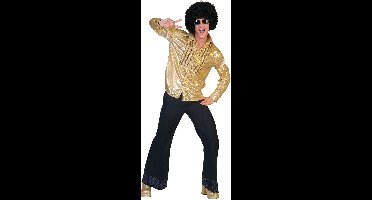 Gouden party shirts met glitter