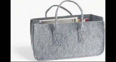 Present Time Tijdschrifthouder Mellow - Vilt Grijs - 51x26x26cm - Scandinavisch