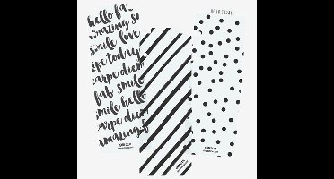 Carpe Diem - Plastic bladwijzers voor in A5 planners - 3 stuks – 6-gaats geperforeerd