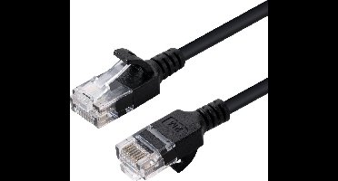Microconnect V-UTP6A01S-SLIM netwerkkabel Zwart 1 m Cat6a U/UTP (UTP)