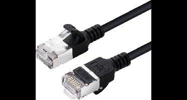 Microconnect V-FTP6A0025S-SLIM netwerkkabel Zwart 0,25 m Cat6a U/FTP (STP)
