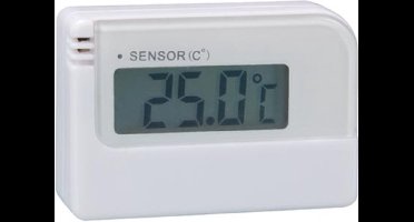 Perel Digitale mini-thermometer, met lcd-display, meetbereik -30 tot +50 °C, wit