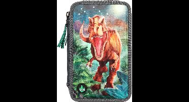 Depesche - Dino World 3-vaks etui met LED