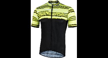 Nalini Fietsshirt Korte Mouwen Heren Zwart/Fluo - Chamonix1924 Black/Neon Yellow - M