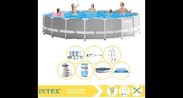 Intex Prism Frame Zwembad - Opzetzwembad - 549x122 cm - Inclusief Onderhoudspakket, Filter en Stofzuiger