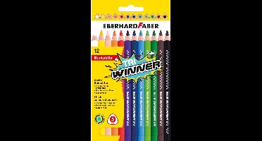 Eberhard Faber kleurpotloden - Tri Winner - assorti kleuren - 12 stuks - EF-518415