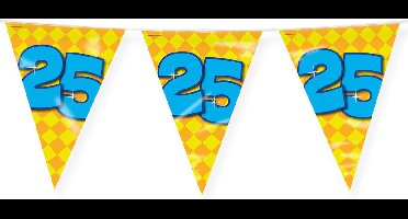 Paperdreams Slinger - verjaardag 25 jaar thema Vlaggetjes - feestversiering - 10m - dubbelzijdig