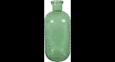 Countryfield Bloemenvaas Cactus Dots - groen transparant - glas - 15 x 35 cm