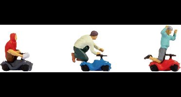 NOCH 15808 H0 Bobbycar-races figuren Geverfd