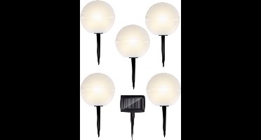 Grundig Lichtbollen voor Buiten - Met Steker - LED - Opladen met Zonne-energie - Wit
