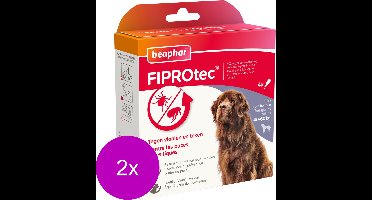Beaphar Fiprotec Dog 3+1 pip - Anti vlooien en tekenmiddel - 2 x 40-60kg Vanaf 12 Maanden