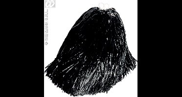 pom pom luxe uitvoering zwart