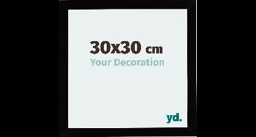 Your Decoration - Fotolijst 30x30 cm - MDF - Zwart Hoogglans - Mura