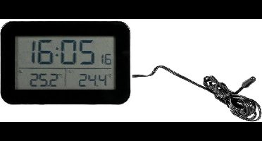 Benson Multifunctioneel weerstation - thermometer en alarmklok - 11 x 7,3 cm - binnen en buiten