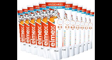 12x Elmex Peuter (0-5 Jaar) Gel-Tandpasta 75 ml