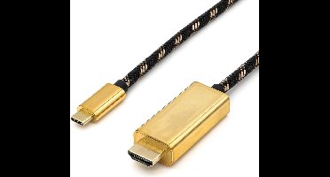 ROLINE GOLD USB type C - HDMI adapterkabel, M/M, 2 m