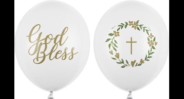 Partydeco - Partydeco ballonnen - God Bless (50 stuks)