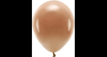 Partydeco - 100 Eco Ballonnen pastel chocolate - 30 cm