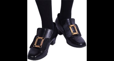 Witbaard Schoengesp - Zwart met gouden details voor Piet schoenen