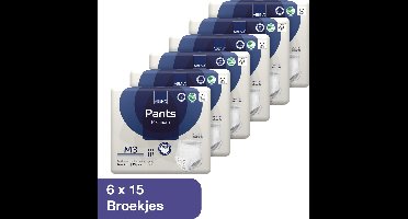 Abena Pants Premium M3 - 90x Absorberend Broekje, te Dragen als Gewoon Ondergoed - Voor het Verlies van de Hele Blaasinhoud en (Dunne) Ontlasting - Heupomvang 80-110 cm - Absorptie 2400 ml