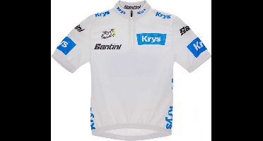 Santini Tour De France Official Best Young Rider Korte Mouw Wielertrui Wit 11 Years Kinderen