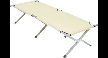 NordFalk veldbed XXL 200 x 71 cm - Campingbed | Stretcher | Kampeerbed - Extra stevig aluminium - Kaki