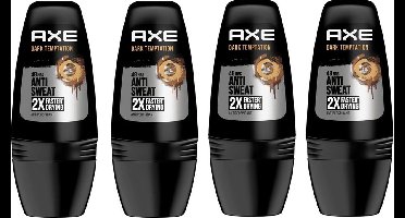 Axe Deo Roller - Dark Temptation Dry - 4 x 50 ml