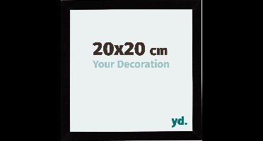Your Decoration - Fotolijst 20x20 cm - MDF - Zwart Hoogglans - Mura