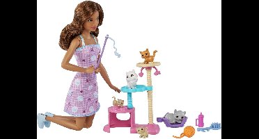 Barbie Kattenspeelplek - Speelfigurenset