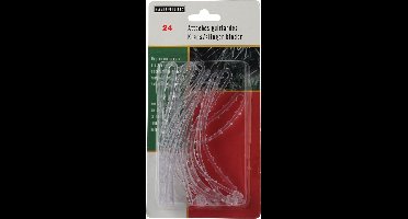 Peha Trapleuning tie-wrap haakjes -24x st - kerstverlichting ophangen aan leuning - lichtsnoeren bevestigen