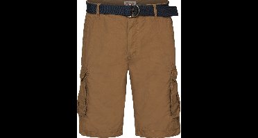 Petrol Industries - Heren Cargoshort met riem - Bruin - Maat M